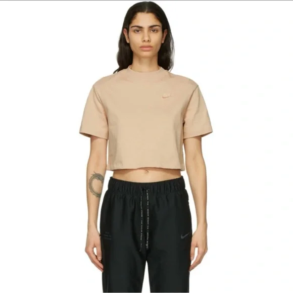 Nike Sportswear Crop Tee Beige Women’s Small - Picture 12 of 12
